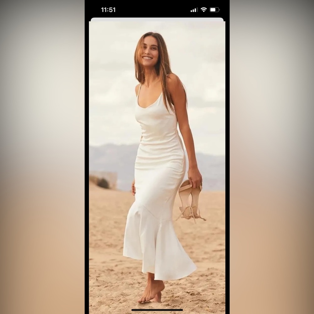 White Midi Lulus Dress
